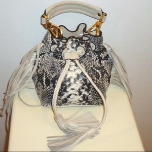Brian Atwood Snake Skin Cross Body Bag